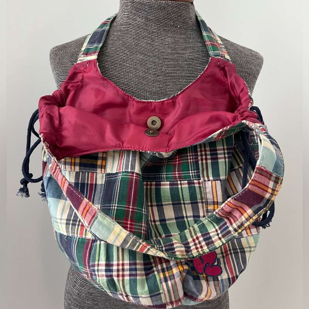 🏰✨ Disney Mickey Mouse Patchwork Plaid Hobo Bag & Matching Wallet Set ✨🏰 - Picture 9 of 9